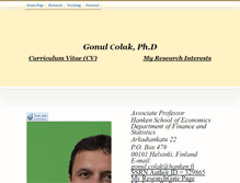 Tablet Screenshot of gonulcolak.org